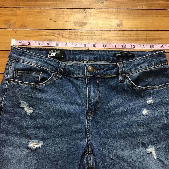 WILLIAM Rast jeans Reese skinny size 31 ripped light denim jeans boyfriend - Picture 10 of 15